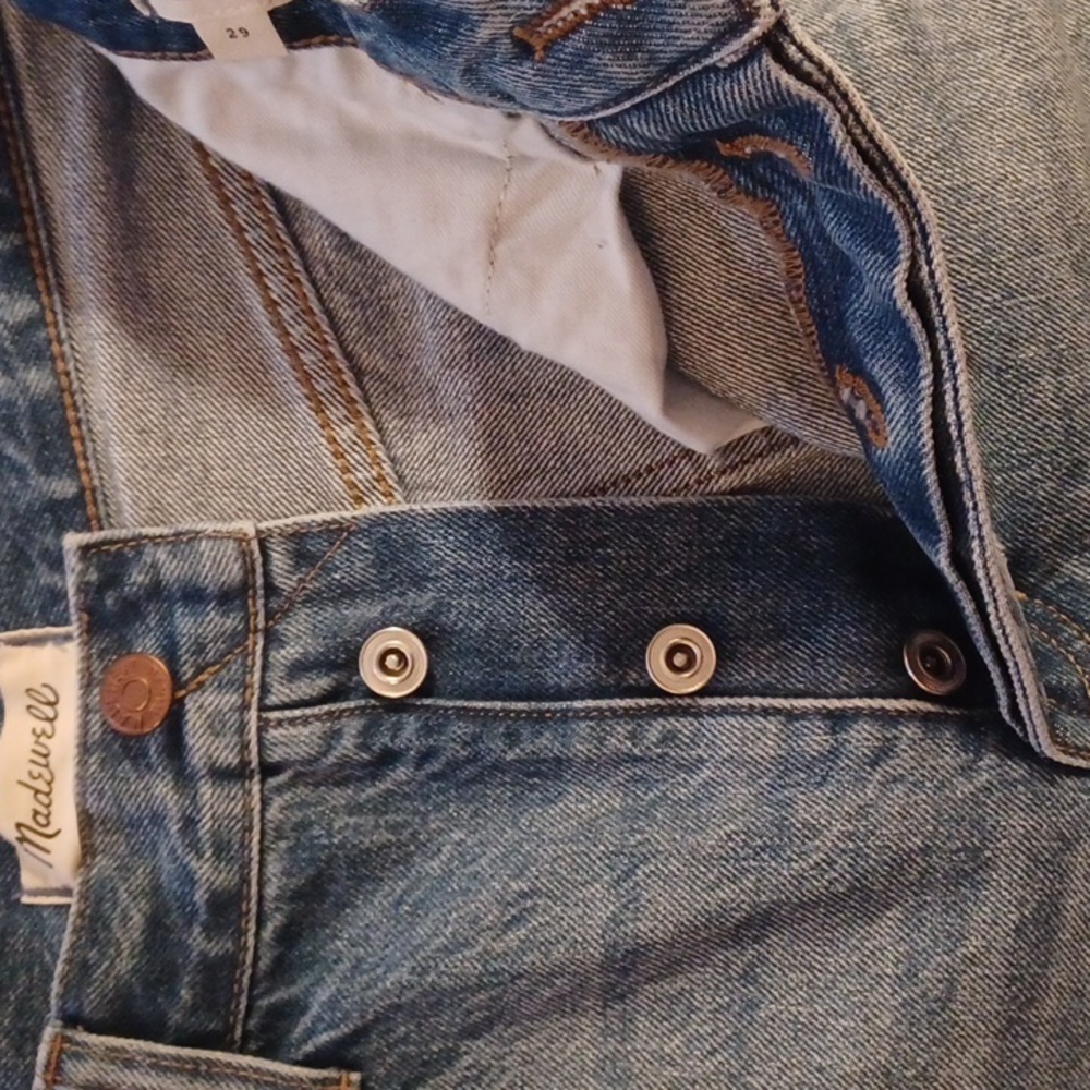 Madewell Light Blue Jean Shorts - Picture 8 of 16